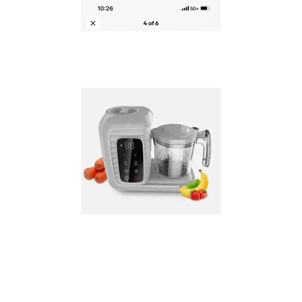 QooQIT+ Baby Food Maker Blender & Steamer 7-in-1 Steam Blend‎ Chop Sterilize